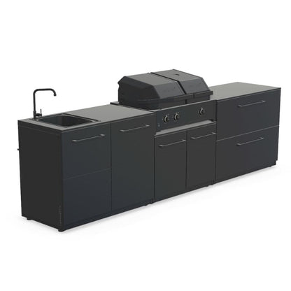 Cozze Elements Modular Outdoor Kitchen - Gas Grill, Storage & Sink Cozze