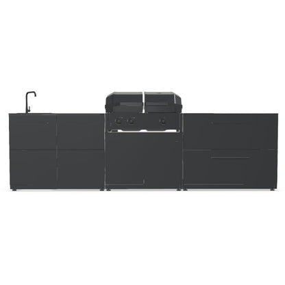 Cozze Elements Modular Outdoor Kitchen - Gas Grill, Storage & Sink Cozze