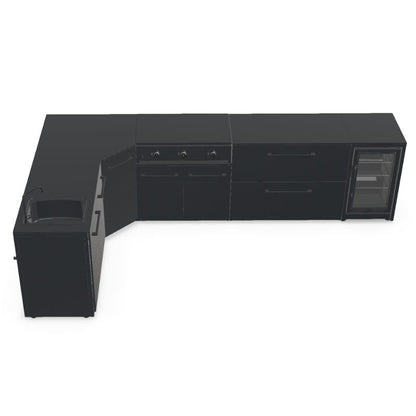 Cozze Elements Modular Outdoor Kitchen - L Shape with Grill, Storage, Fridge & Sink Cozze