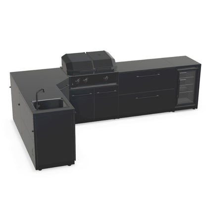 Cozze Elements Modular Outdoor Kitchen - L Shape with Grill, Storage, Fridge & Sink Cozze