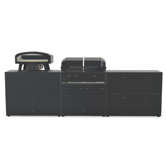 Cozze Elements Modular Outdoor Kitchen - Quattro 900 Grill with Storage Cozze
