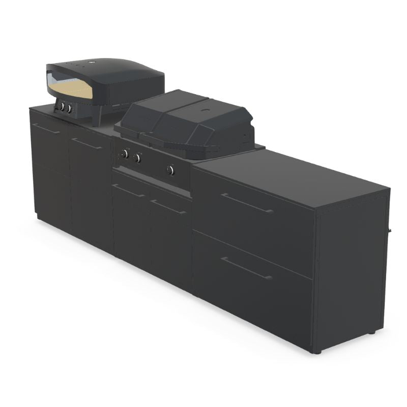 Cozze Elements Modular Outdoor Kitchen - Quattro 900 Grill with Storage