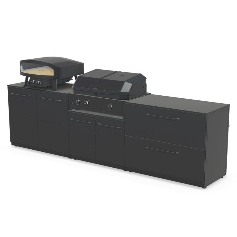 Cozze Elements Modular Outdoor Kitchen - Quattro 900 Grill with Storage