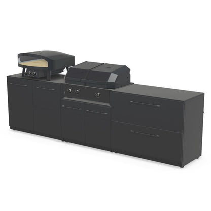 Cozze Elements Modular Outdoor Kitchen - Quattro 900 Grill with Storage