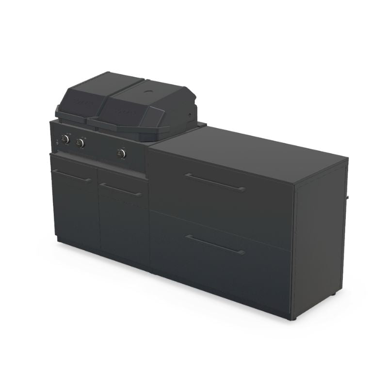 Cozze Elements Modular Outdoor Kitchen - Quattro 900 Grill with Storage Cozze