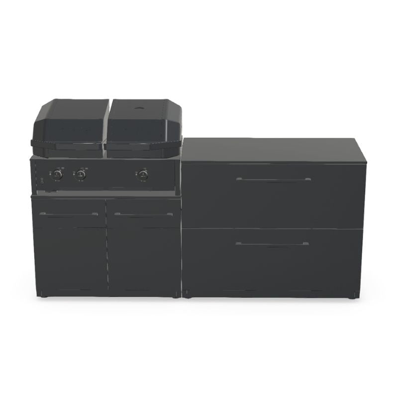 Cozze Elements Modular Outdoor Kitchen - Quattro 900 Grill with Storage Cozze