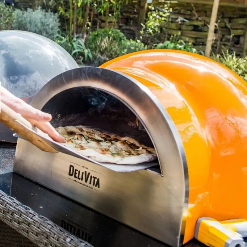 DeliVita Orange Blaze Wood Fired Pizza Oven   