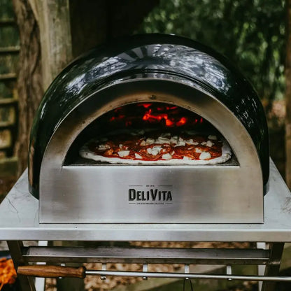 DeliVita Very Black Wood Fired Pizza Oven   