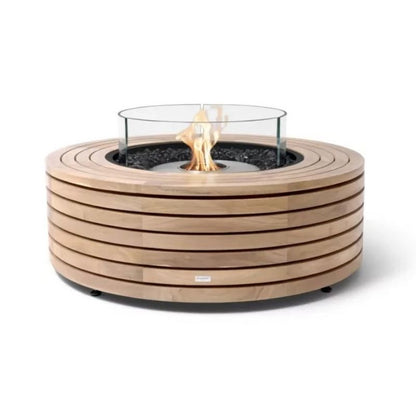 EcoSmart Fire Ark 40 Fire Table Teak Gas - LPG/NG