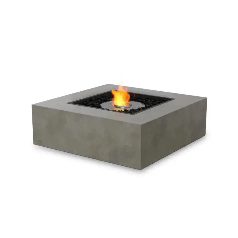 EcoSmart Fire Base 40 Bioethanol Fire Pit Table Natural Stainless Steel Burner 