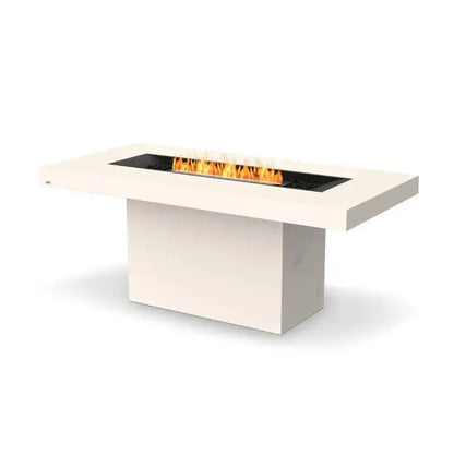 EcoSmart Fire Gin 90 (Bar) Bioethanol Fire Pit Table Bone Black Burner 