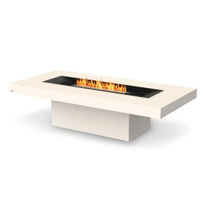 EcoSmart Fire Gin 90 (Chat) Bioethanol Fire Pit Table Bone Black Burner 