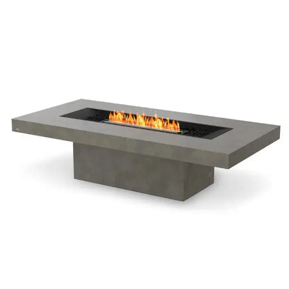 EcoSmart Fire Gin 90 (Chat) Bioethanol Fire Pit Table Natural Black Burner 