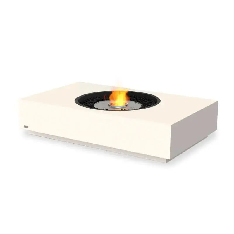 EcoSmart Fire Martini 50 Bioethanol Fire Table Bone Stainless Steel Burner 