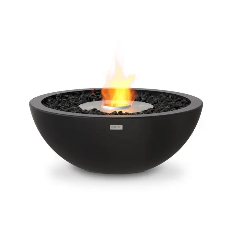 EcoSmart Fire Mix 600 Bioethanol Fire Pit Graphite Stainless Steel Burner 