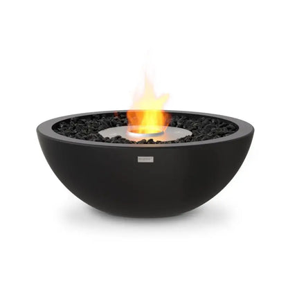 EcoSmart Fire Mix 600 Bioethanol Fire Pit Graphite Stainless Steel Burner 