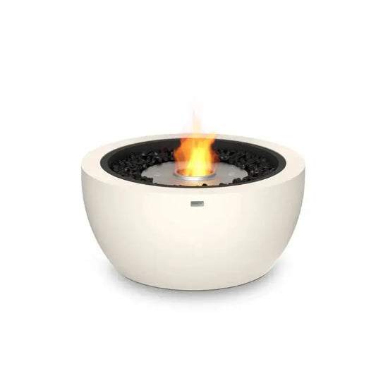 EcoSmart Fire Pod 30 Bioethanol Fire Pit Bone Stainless Steel Burner 