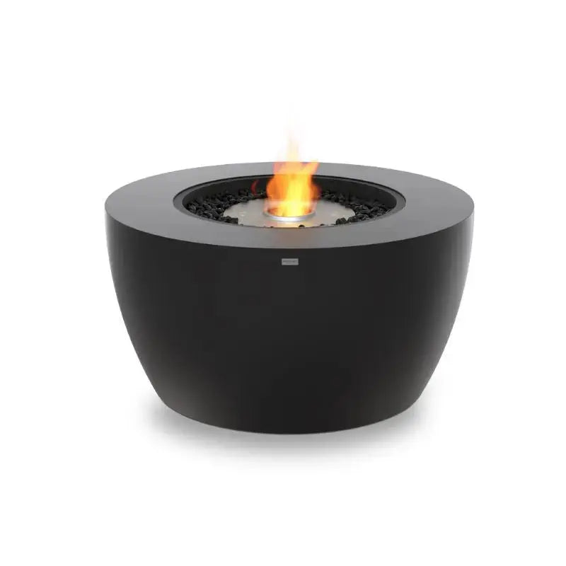 EcoSmart Fire Pod 40 Bioethanol Fire Pit Graphite Stainless Steel Burner 