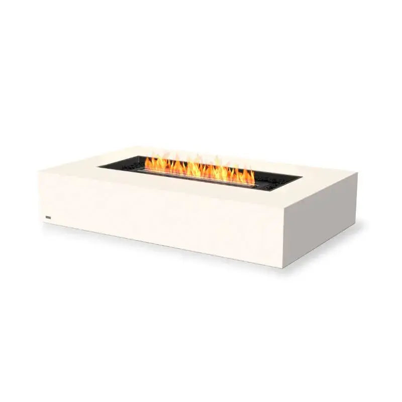 EcoSmart Fire Wharf 65 Bioethanol Fire Table Bone Black Burner 