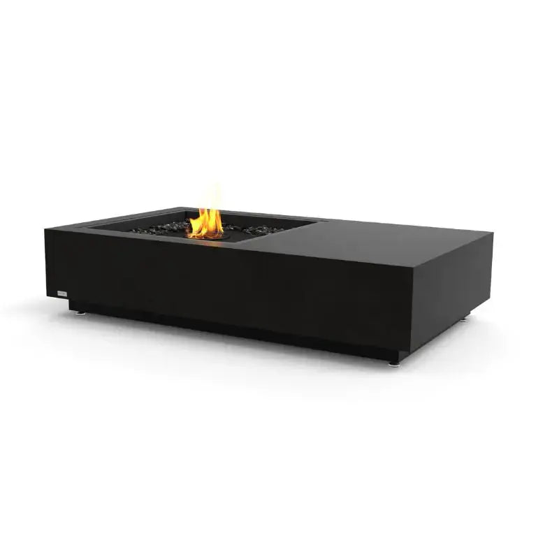 EcoSmart Fire Manhattan 50 Bioethanol Fire Pit Table Graphite Black Burner 