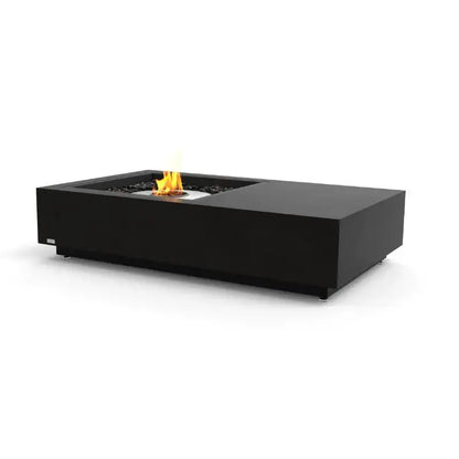 EcoSmart Fire Manhattan 50 Bioethanol Fire Pit Table Graphite Stainless Steel Burner 