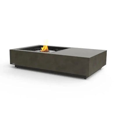 EcoSmart Fire Manhattan 50 Bioethanol Fire Pit Table Natural Stainless Steel Burner 