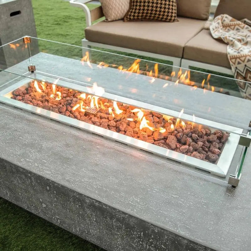 Elementi Fire Hampton Gas Fire Pit Table   