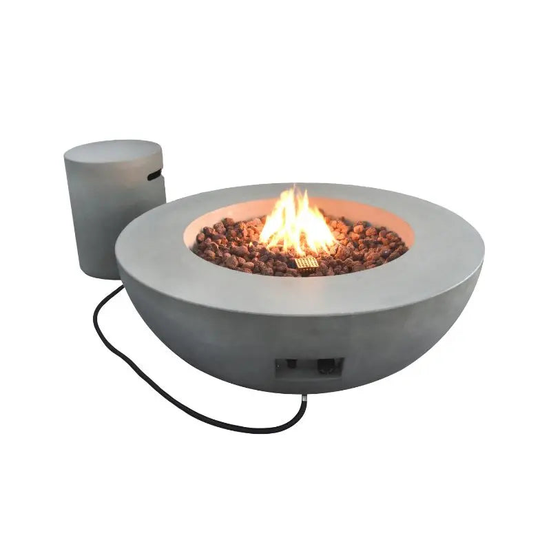 Elementi Fire Lunar Bowl Gas Fire Pit Table   