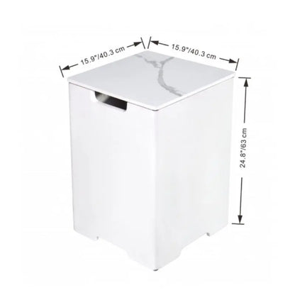 Elementi Fire White Porcelain Tank Cover   