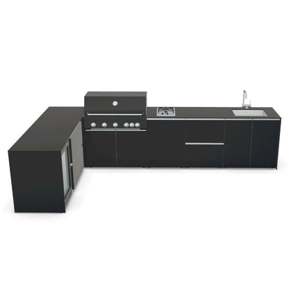 Fontana Ignes Outdoor Kitchen - 5 Burner Grill, Hob, Storage, Sink and Fridge