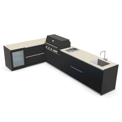 Fontana Ignes Outdoor Kitchen - 5 Burner Grill, Hob, Storage, Sink and Fridge