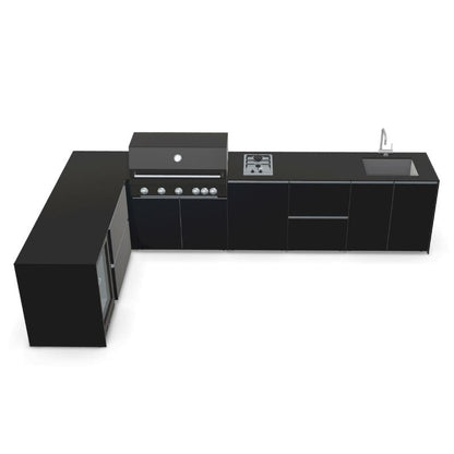 Fontana Ignes Outdoor Kitchen - 5 Burner Grill, Hob, Storage, Sink and Fridge