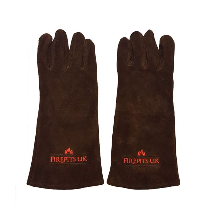Firepits UK Fire Pit BBQ Gloves Brown