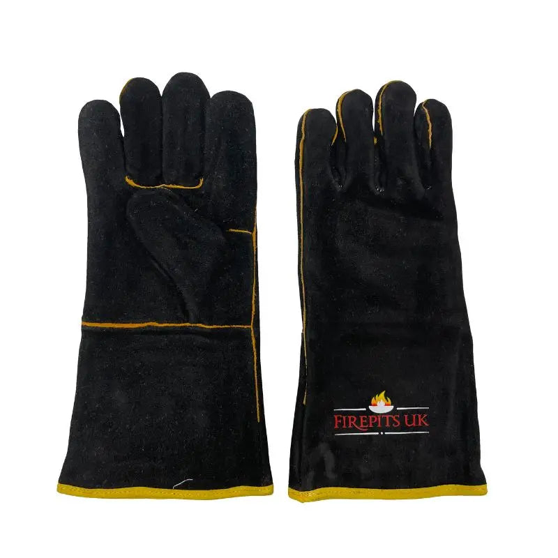 Firepits UK Black Fire Pit BBQ Gloves   