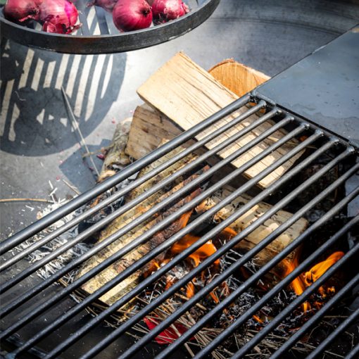 Firepits UK Half Moon BBQ Rack Plate and Bar