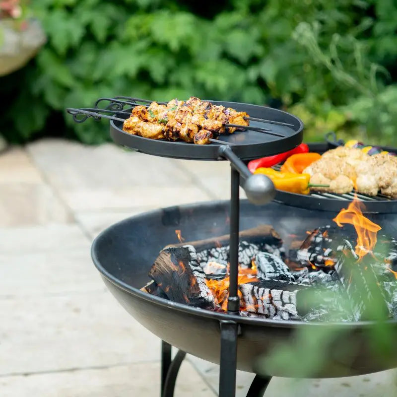 Firepits UK Warming Swing Arm BBQ Rack   