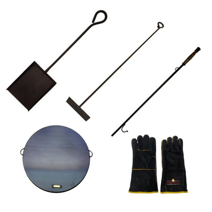 Firepits UK Fire Pit Tool Bundle with Flat Table Top Lid