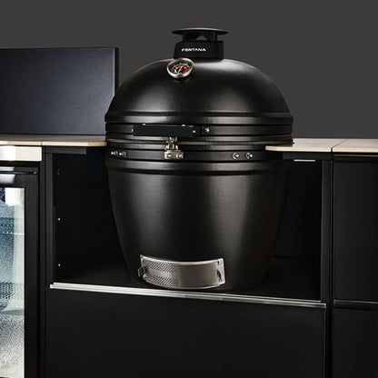 Fontana Ignes Outdoor Kitchen and Bar - 4 Burner Grill, Kamado, Hob, Storage and Refrigeration