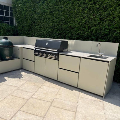 Fontana Ignes Outdoor Kitchen - 5 Burner Grill, Hob, Storage, Sink and Fridge