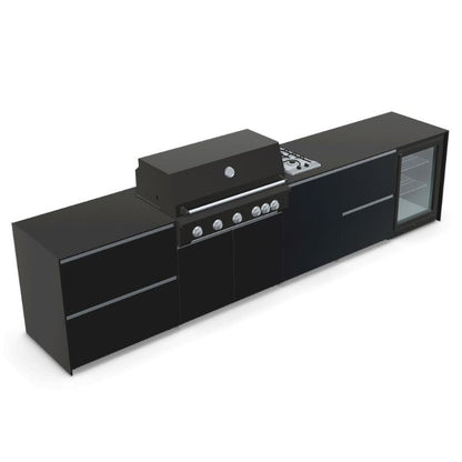 Fontana Ignes Outdoor Kitchen - 5 Burner Grill, Hob, Storage and Fridge
