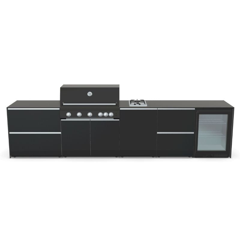 Fontana Ignes Outdoor Kitchen - 5 Burner Grill, Hob, Storage and Fridge