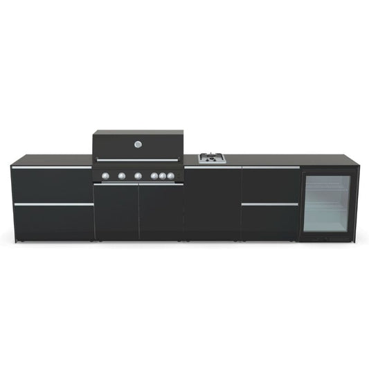 Fontana Ignes Outdoor Kitchen - 5 Burner Grill, Hob, Storage and Fridge