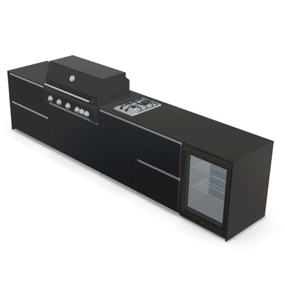 Fontana Ignes Outdoor Kitchen - 5 Burner Grill, Hob, Storage and Fridge