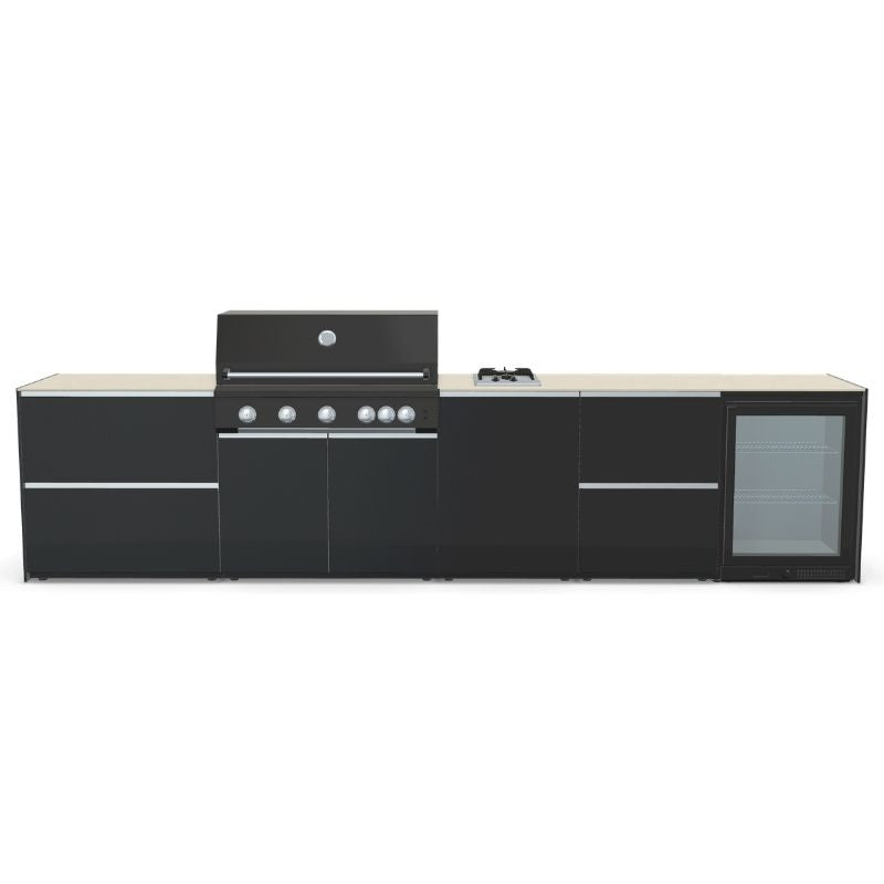 Fontana Ignes Outdoor Kitchen - 5 Burner Grill, Hob, Storage and Fridge