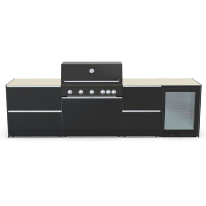 Fontana Ignes Outdoor Kitchen - 5 Burner Grill, Storage and Fridge