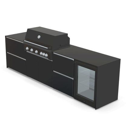 Fontana Ignes Outdoor Kitchen - 5 Burner Grill, Storage and Fridge