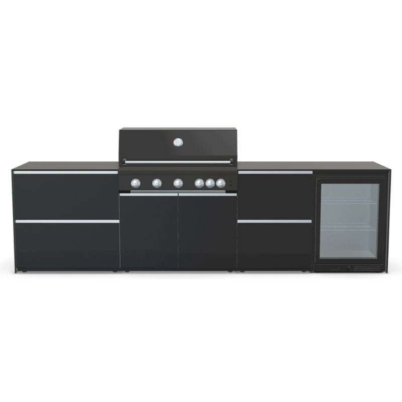 Fontana Ignes Outdoor Kitchen - 5 Burner Grill, Storage and Fridge