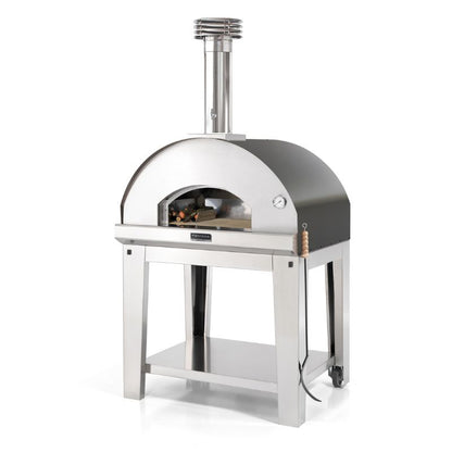 Fontana Mangiafuoco Wood Fired Pizza Oven Anthracite With Stand