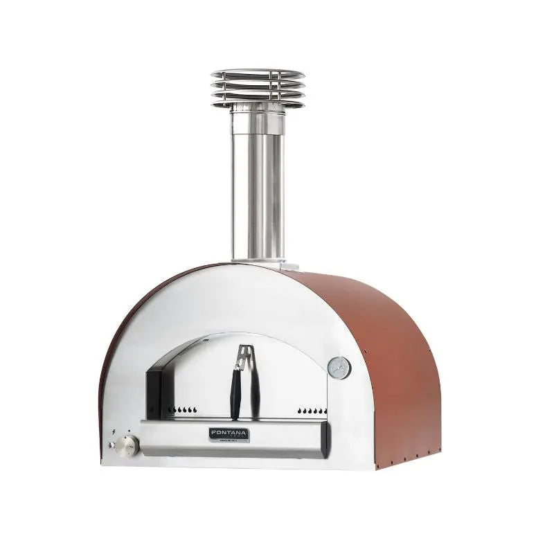 Fontana Margherita Gas-Hybrid Countertop Pizza Oven Rosso  