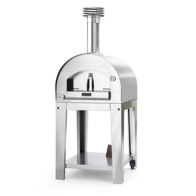 Fontana Margherita Dual Fuel Pizza Oven Stainless Steel With Stand